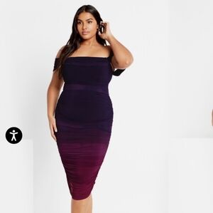 NWT CITY CHIC alyssa Midi Dress SIZE 12